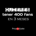 lunes Proyectizate community manager posicionamiento pagina web redes sociales alcoy ibi alicante 400 fans ok