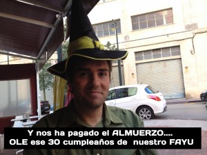 Y toma invitación que nos hizo...