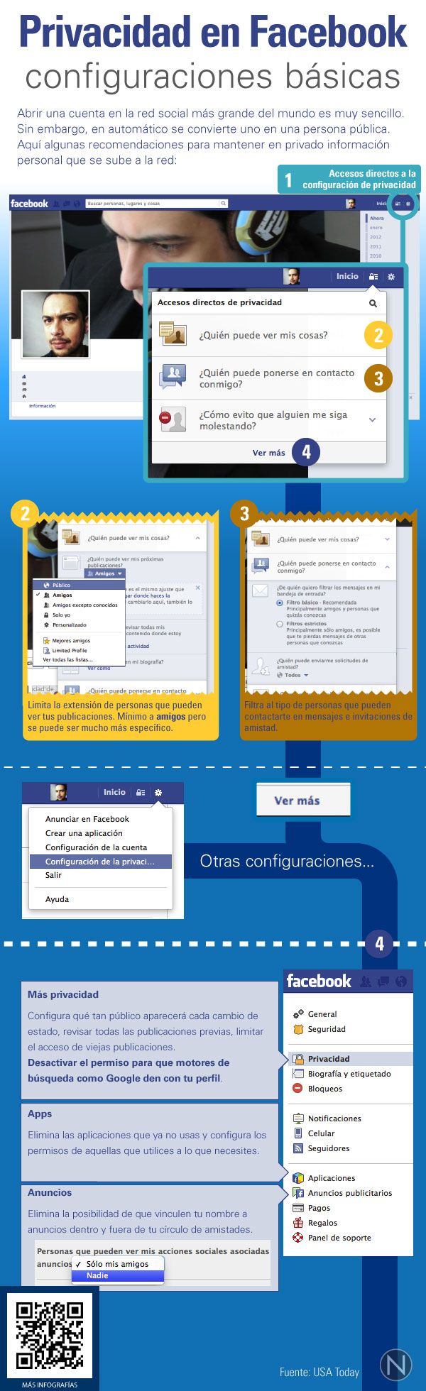 Privacidad Facebook Configuración Básica posicionamiento web alcoy alicante murcia