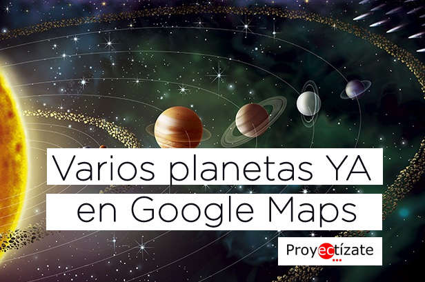 planetas en google maps