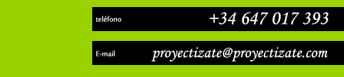 Contacto con Proyectizate